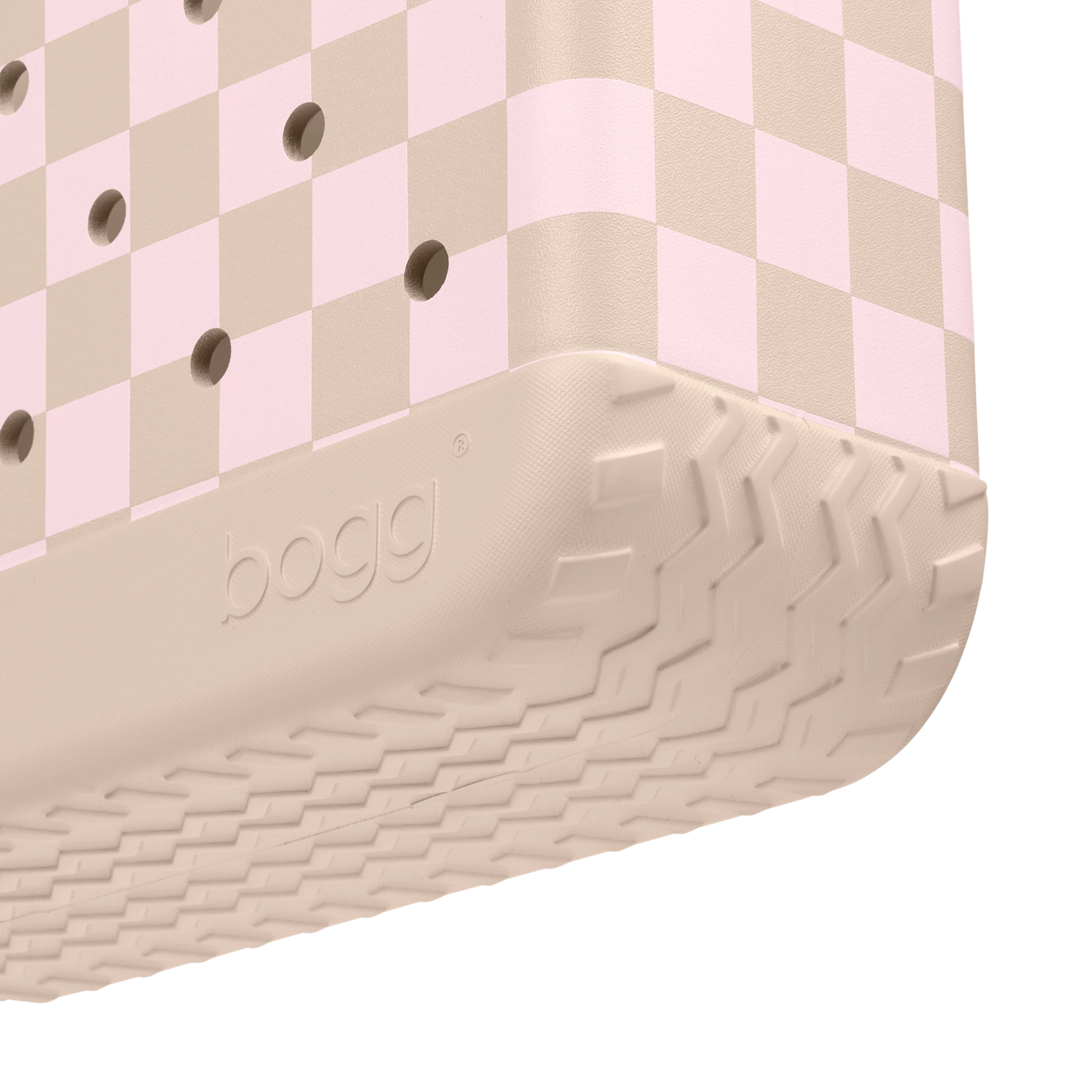 Baby Bag - Checkered Linen/ Pink Marshmallow